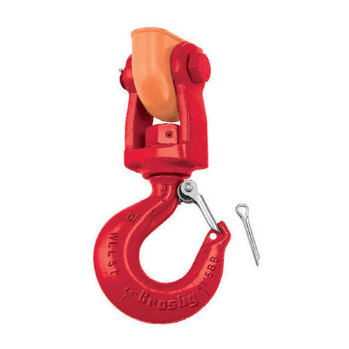 Crosby® S-3319 Utility Swivel Hook, Forged Alloy Steel, HA, 9/16" - 5/8", 1.63T