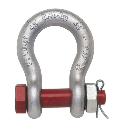 Crosby® G-2130 Bolt Type Anchor Shackles, Forged Steel, 2"