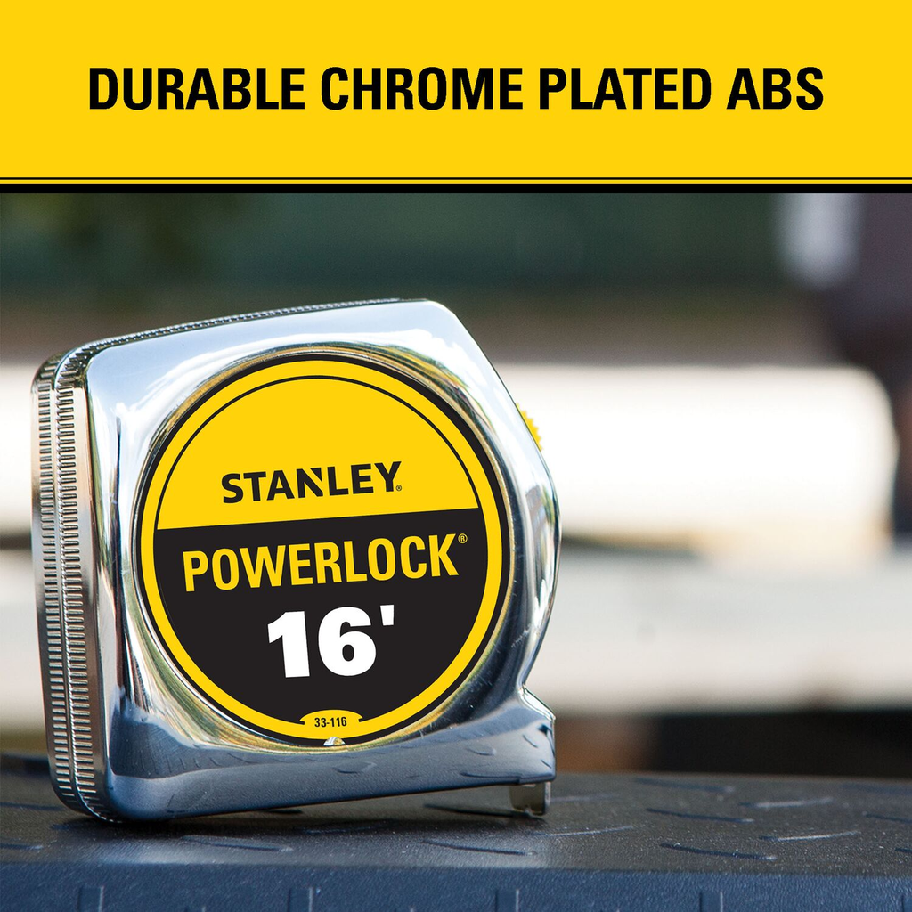 Stanley Powerlock Tape Measure 3/4in X 16ft