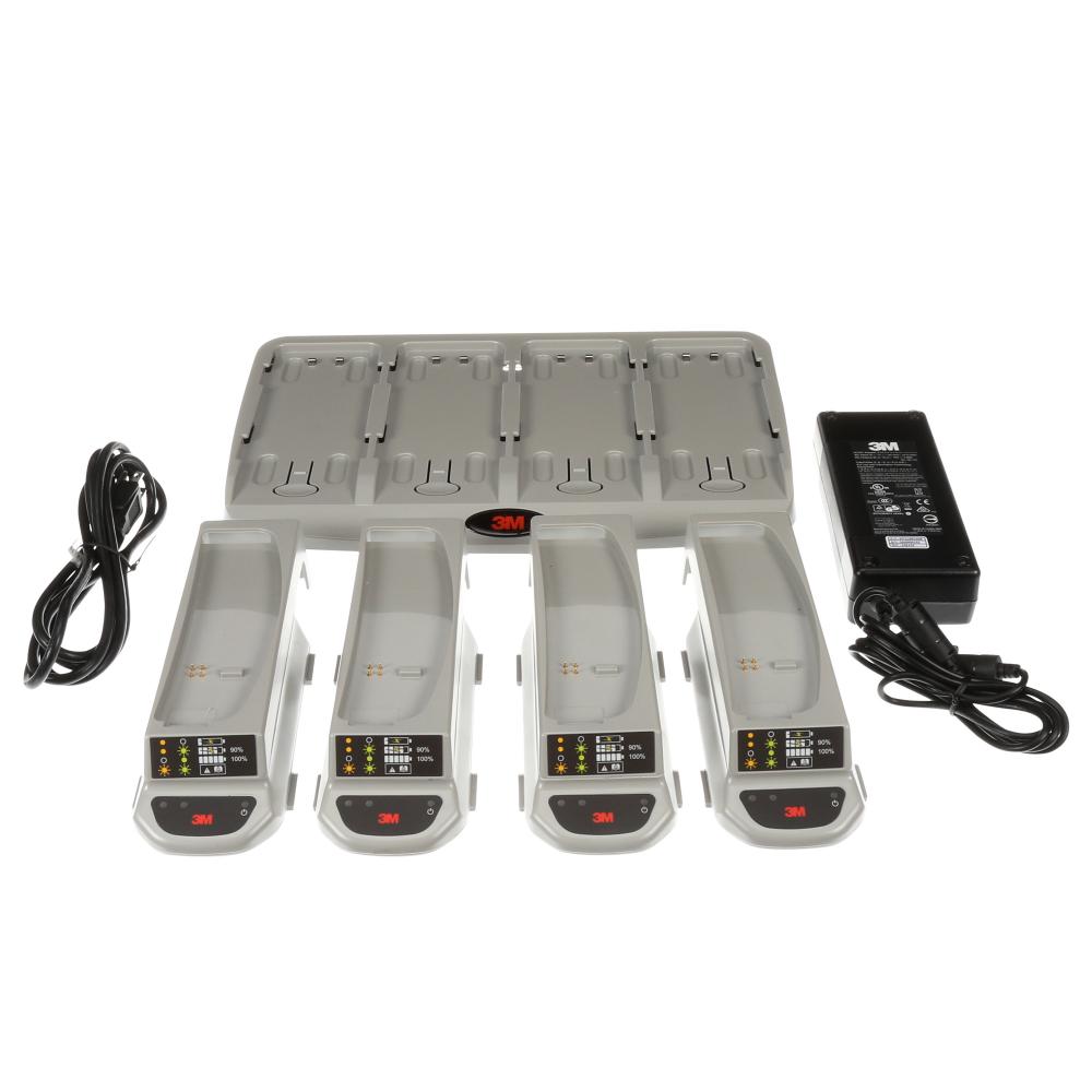 Ensemble de chargeur de batterie à 4 postes 3M™ Versaflo™, TR-344N, 1/caisse