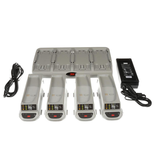 Ensemble de chargeur de batterie à 4 postes 3M™ Versaflo™, TR-344N, 1/caisse