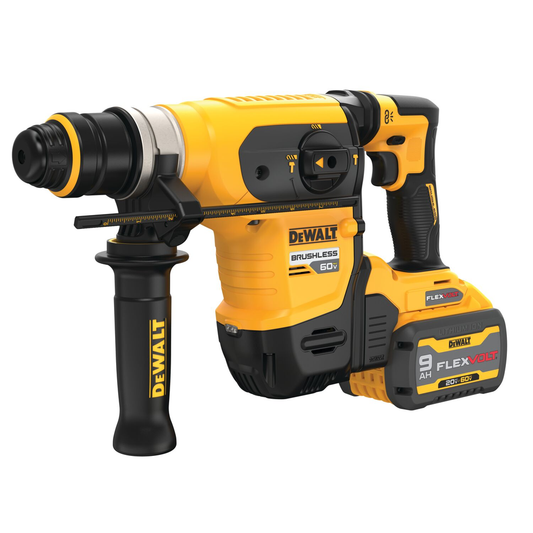 DEWALT 60V MAX* 1-1/4 In. Brushless Cordless SDS PLUS Rotary Hammer Kit
