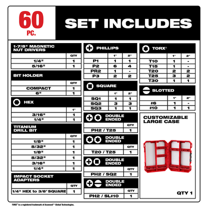 Shockwave Drill And Drive Set 60PC