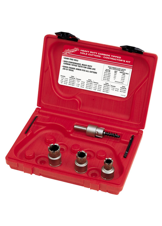 Contractor ft. S Steel Plate Carbide Cutter Kit 5pc