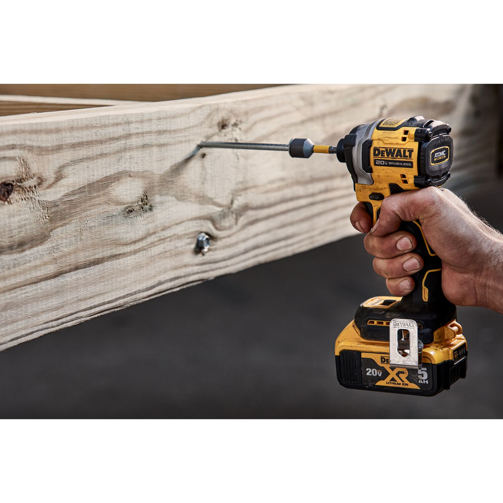 DEWALT 20V MAX* ATOMIC Cordless Brushless 1/4 in Impact Driver Drill Kit (1) Lithium Ion Battery with Charger