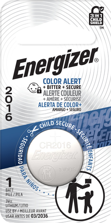 Pile bouton au lithium Energizer 2016, 3 V, 1 paquet