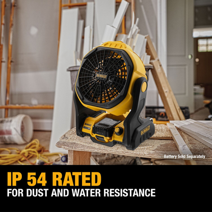 DEWALT 20V MAX* Cordless Jobsite Fan, Tool Only