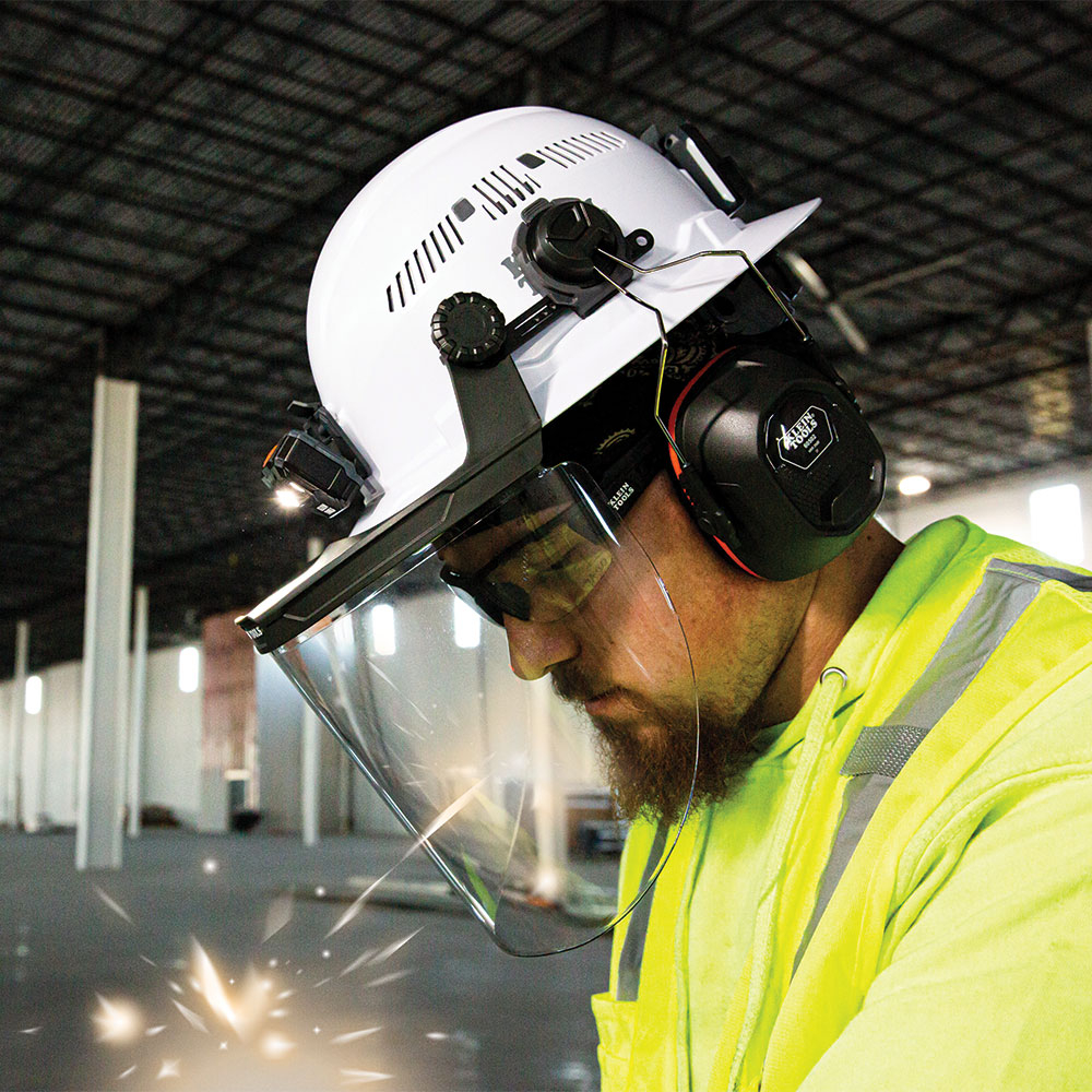 Face Shield Full Brim Hard Hat Clear