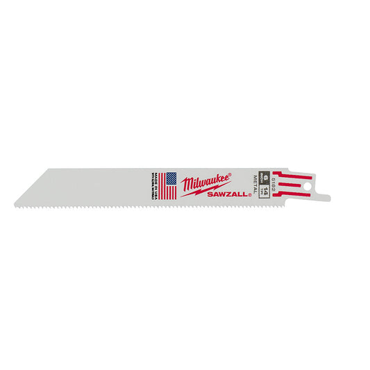 Thin Kerf Sawzall® Blade 6" 14 Tpi 10/pk