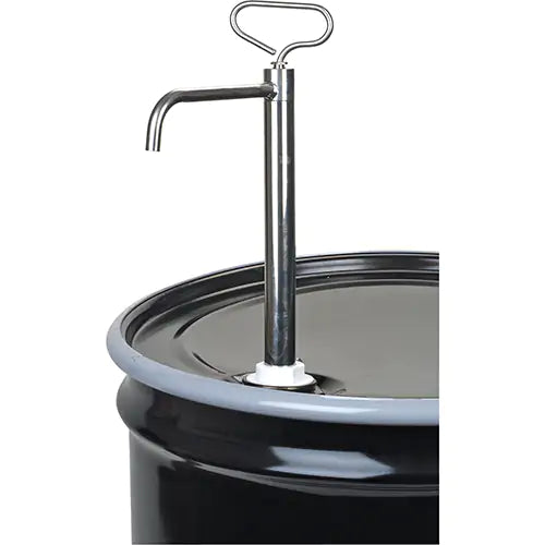 Pull Type Drum Pump, Stainless Steel, Fits 5-55 Gal., 8 oz./Stroke