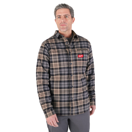 Gridiron™ Flannel Shirt - Gray M