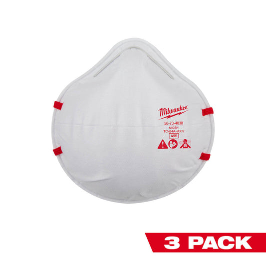 3pk N95 Respirator, 18/PK