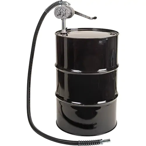 Rotary Lobe Type Drum Pump, Aluminum/Steel, Fits 55 Gal., 1 liter per revolution