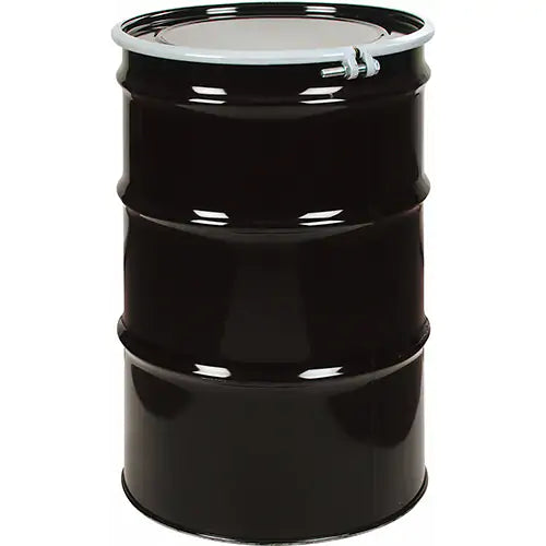 Steel Drums, 55 US gal (45 imp. gal.), Lined, Black, Open Top, 1A2/Y275/S, 18 - 20 Gauge