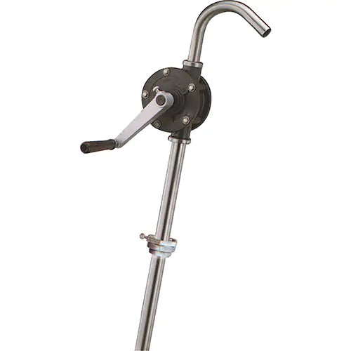 Rotary Type Drum Pump, Stainless Steel, Fits 15-55 Gal., 12 oz. per revolution