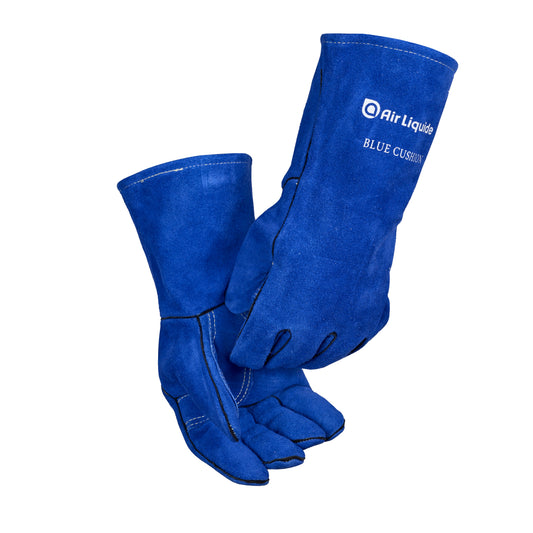 Blueshield, Welding Gloves, Blue, Leather, L