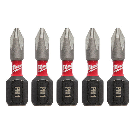 Shockwave™ Impact Phillips #1 Insert Bits 5pk