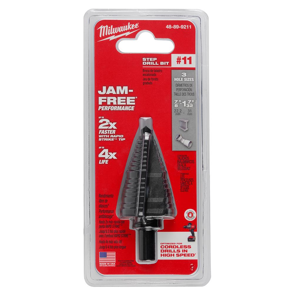 #11 Step Drill Bit, 7/8 In.