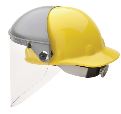 Honeywell Fibre-Metal® 9 3/4" X 19" X .06" Dark Green Propionate Extended View Faceshield