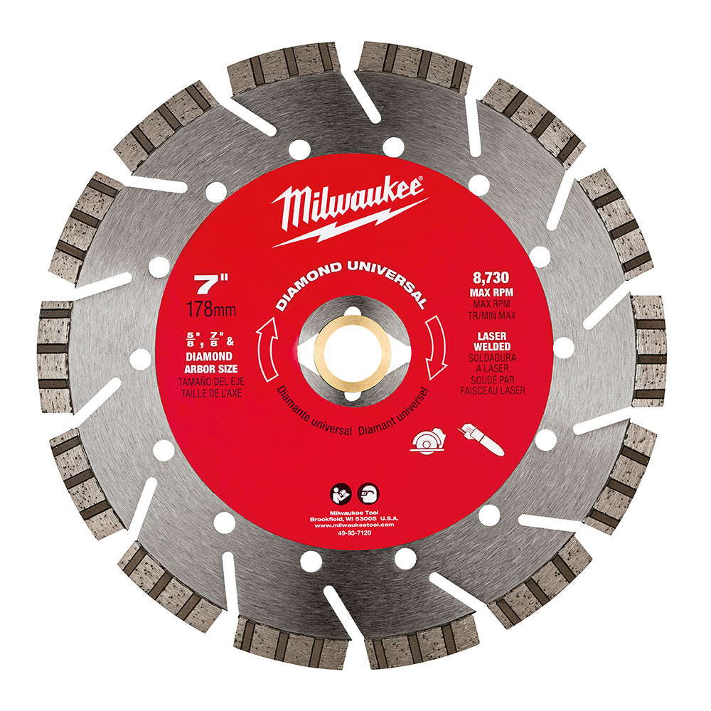 Diamond Universal Segmented-turbo 7" Blade