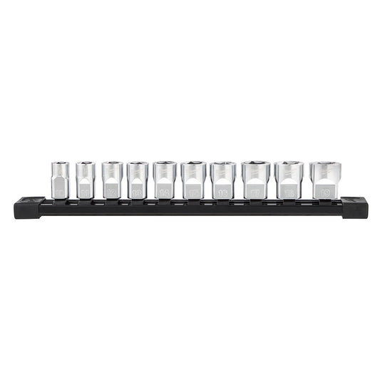 Four Flat™ 3/8 In 10pc Metric Sockets