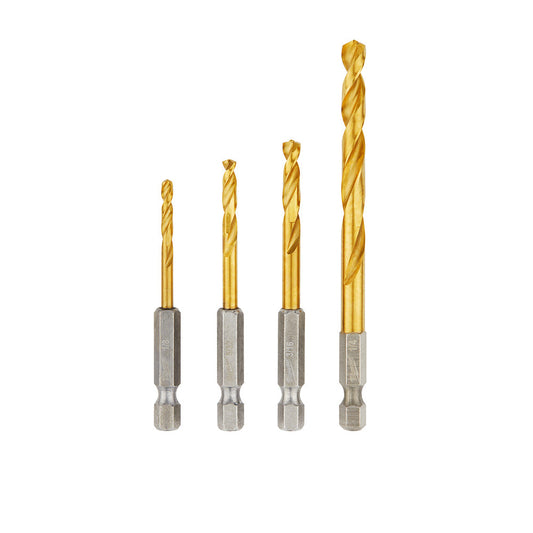 Shockwave™ Red Helix™ 4-piece Drill Bit Set