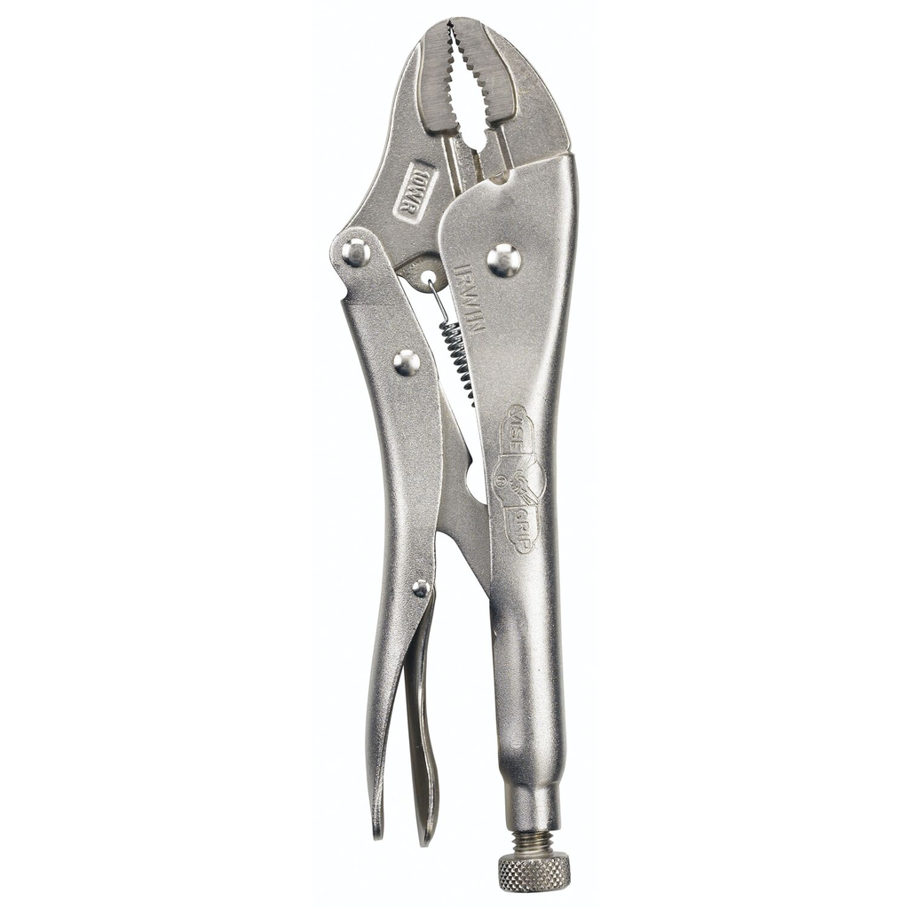Irwin Vise-Grip Original Locking Pliers With Wire Cutter Curved Jaw 10-Inch