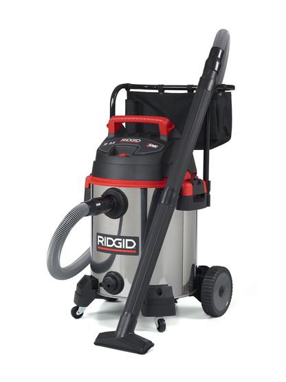 16 Gallon Stainless Steel Wet/Dry Vac With Cart 1610RV