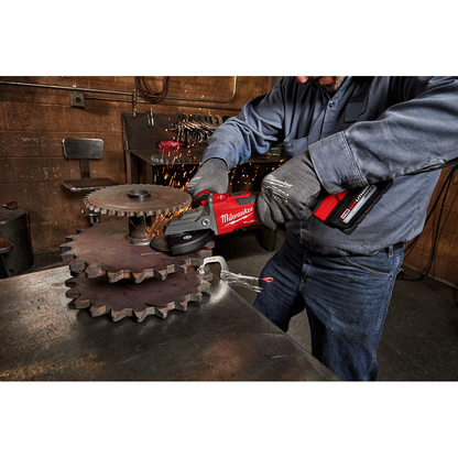 M18 FUEL™ 5" Flathead Braking Grinder Slide Switch Lock-On