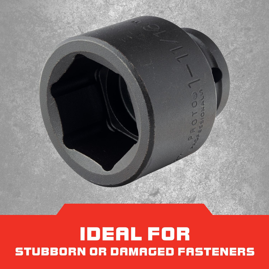 3/4-Inch Drive Impact Socket, 1-11/16-Inch, 6-Point