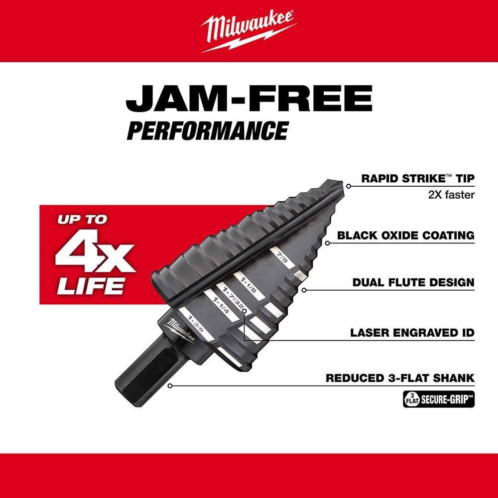 Step Drill Bit Set (4 PC)