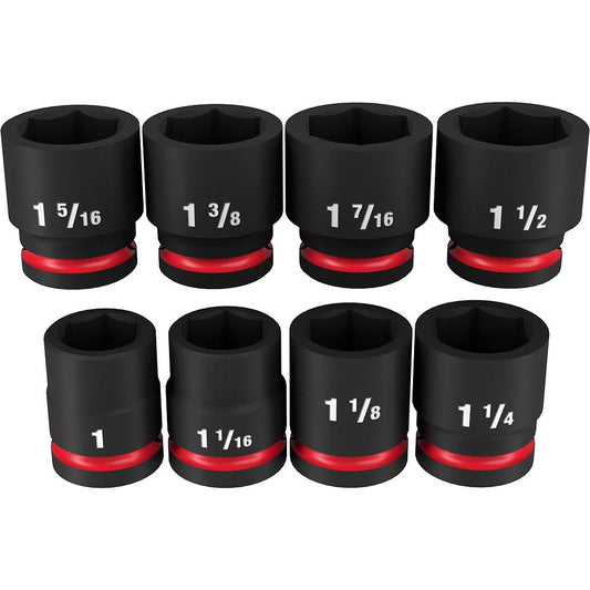 ENSEMBLE DE SCKT IMP SCKT 8PC 3/4 drive SAE STD 6PT