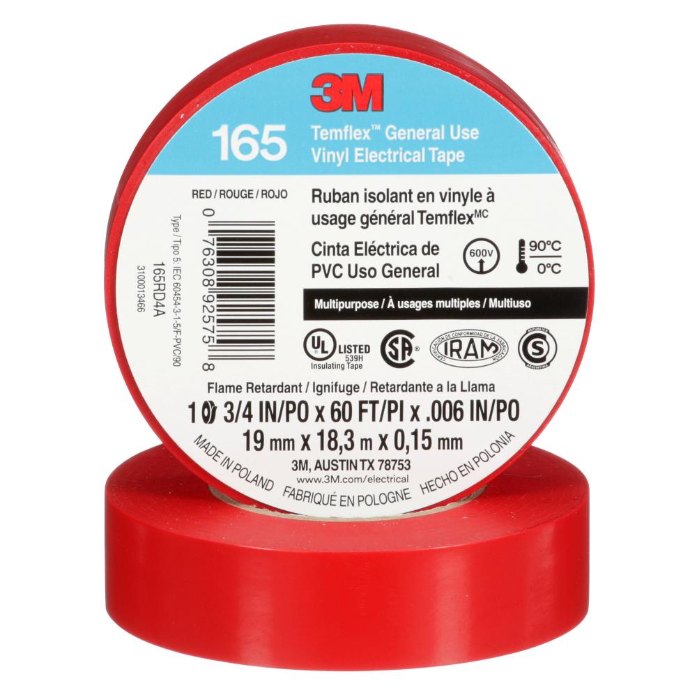 Ruban électrique en vinyle à usage général 3M™ Temflex™ 165