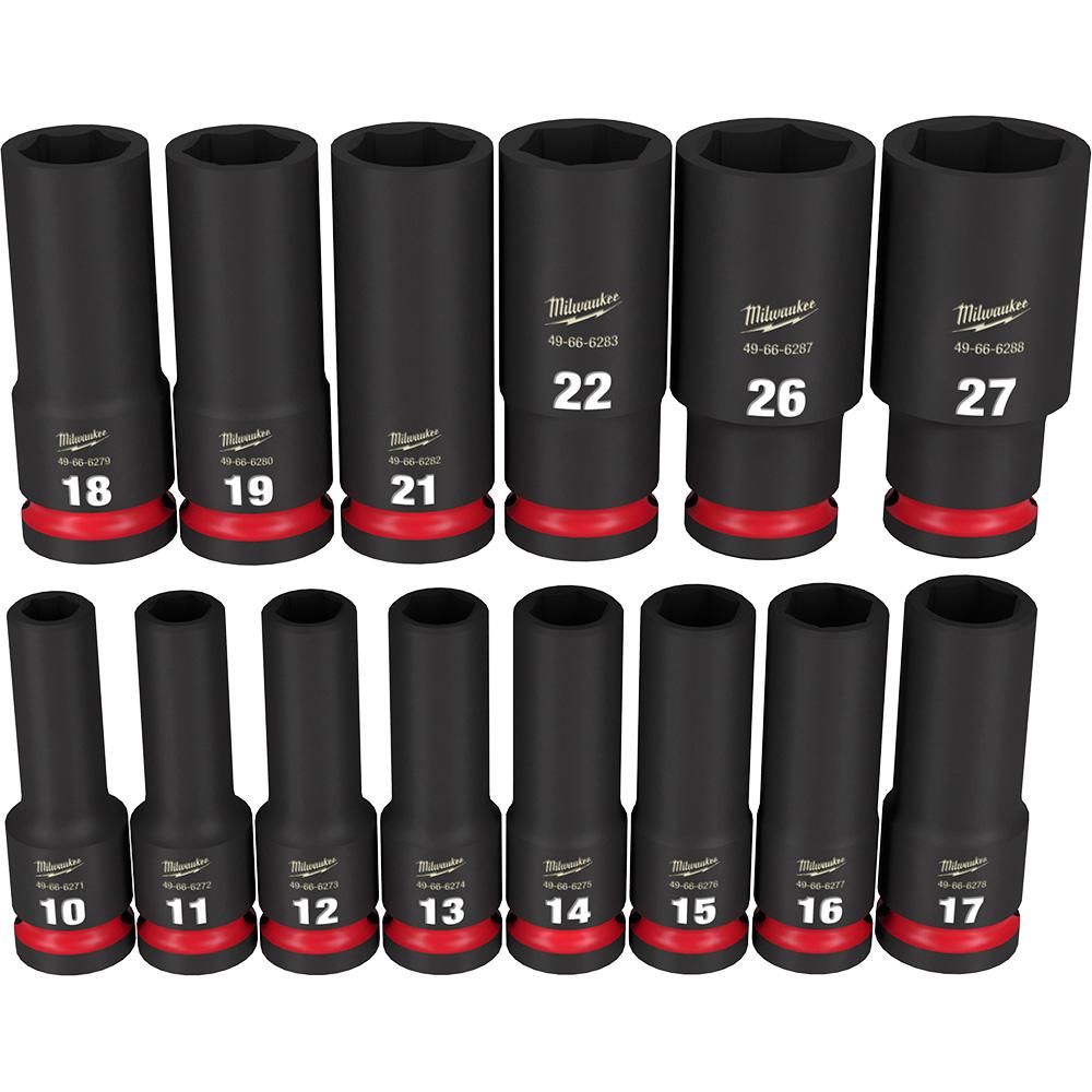 14PC 1/2 drive MM DP 6 PT IMP SCKT SET