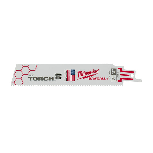 The Torch™ Sawzall® Blade 6" 10 Tpi 25/pk