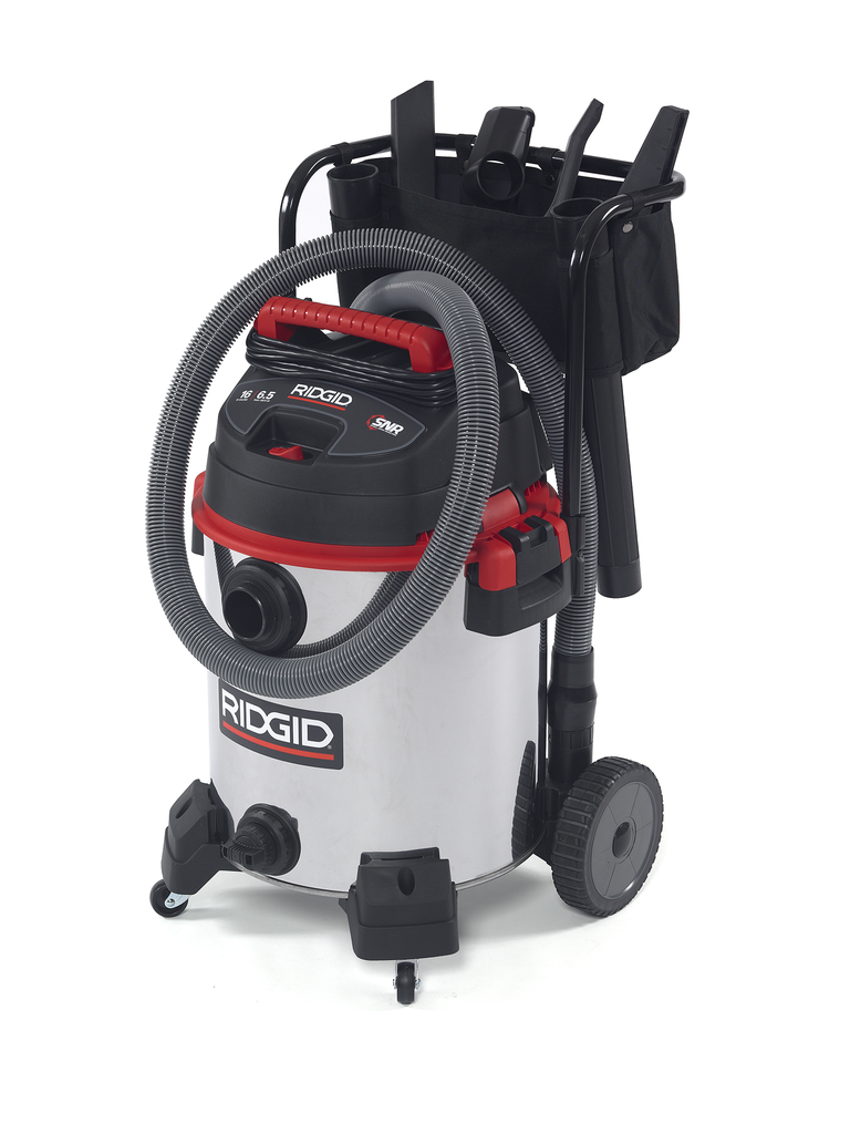 16 Gallon Stainless Steel Wet/Dry Vac With Cart 1610RV