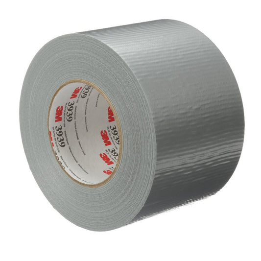 3M™ Duct Tape, 3939, silver, 9 mil (0.23 mm), 3.8 in x 60 yd (96 mm x 55 m)