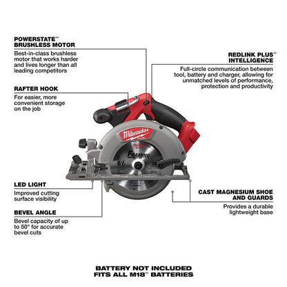M18™ FUEL 6-1/2 in. Circular Saw"