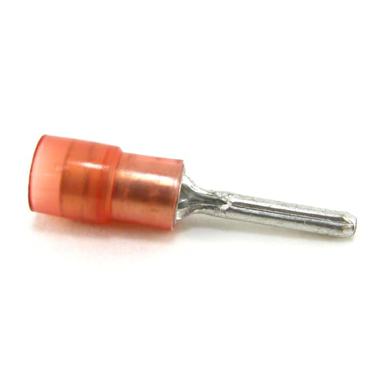 Nylon Pin Terminal 12-10 AWG Red