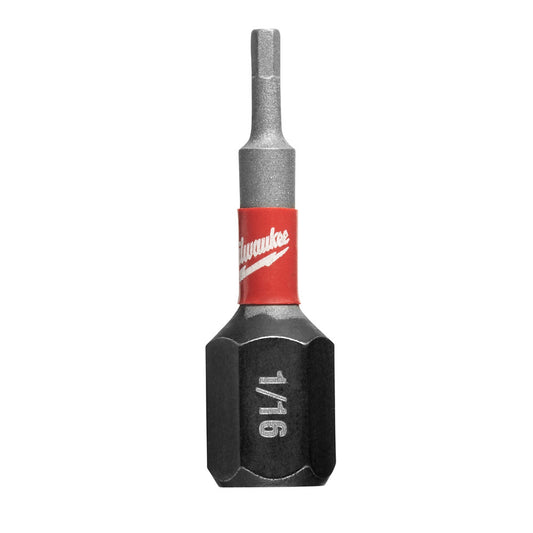 Shockwave™ Impact Hex 1/16 In Insert Bit, 25/PK