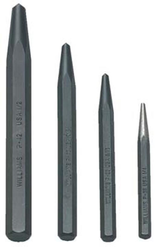 Ensemble de 4 poinçons centraux