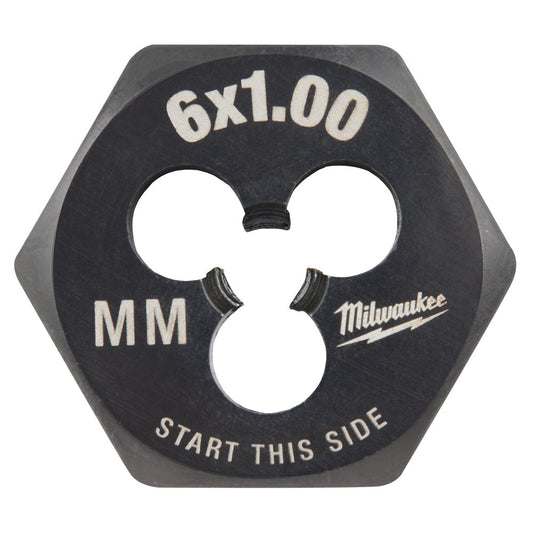 M6-1.00 mm 1-inch Hex Threading Die