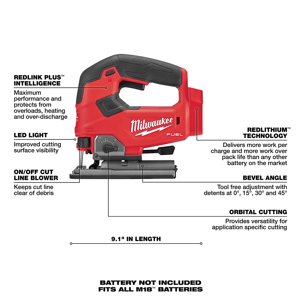 M18 FUEL™ D-Handle Jig Saw