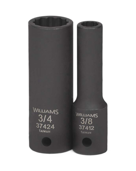 Drive SAE 7/16" Impact Deep Socket 1/2" JHW37414