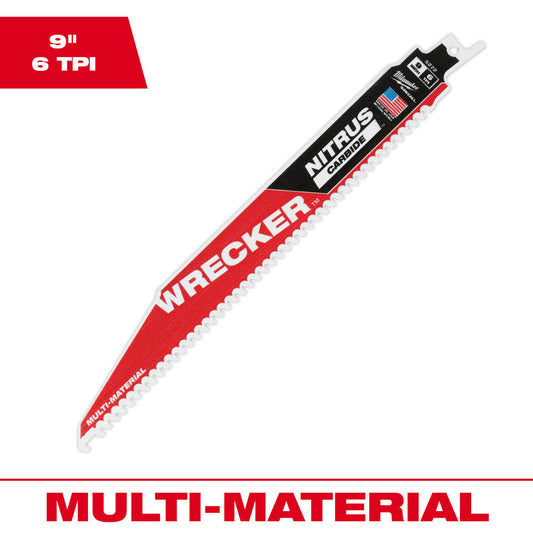 The Wrecker™ With Nitrus Carbide™ Sawzall® Blade 9" 1pk