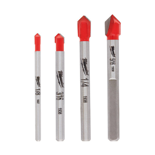 4pc. Glass And Tile Bit Set, 5/PK