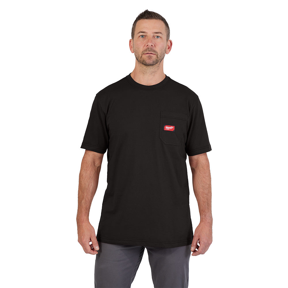 Gridiron™ Pocket T-shirt - Short Sleeve Black 2X