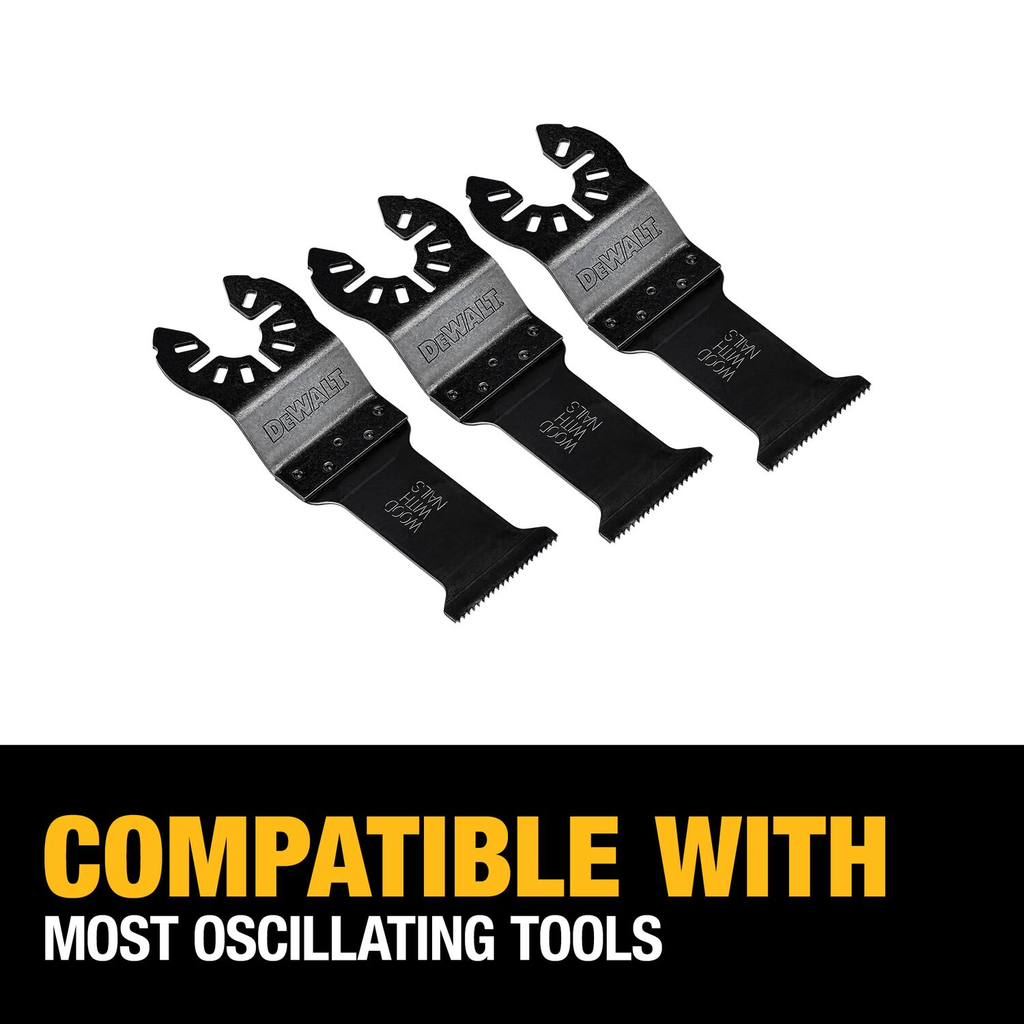 DEWALT 1-1/4 In Titanium Oscillating Tool Blade For Wood With Nails (1 Pack)