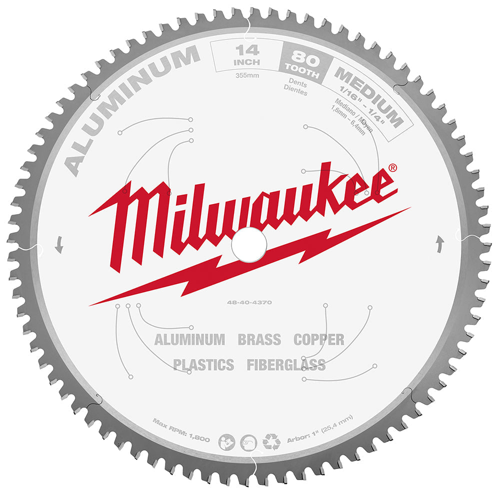 14 In Aluminum Cutting Circular Saw Blade