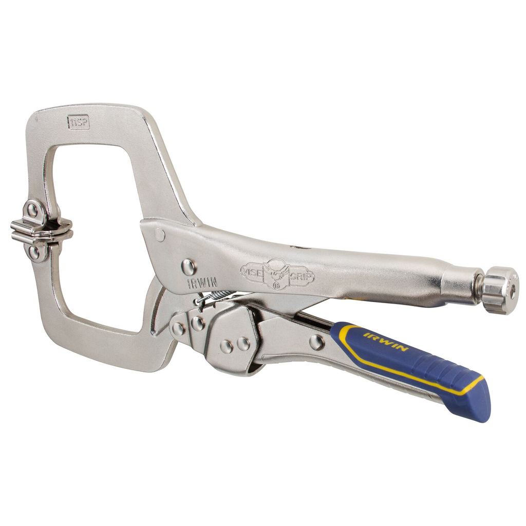 IRWIN Vise-Grip Welding Pliers, Fast Release, C-Clamp With Swivel Pads, 11-Inch
